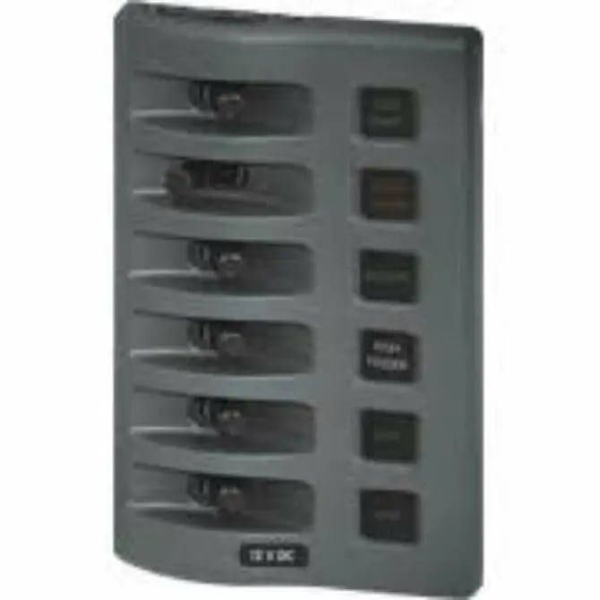 Blue Sea - Weatherdeck® 12V Dc Waterproof Fuse Panel - Gray 6 Positions 1