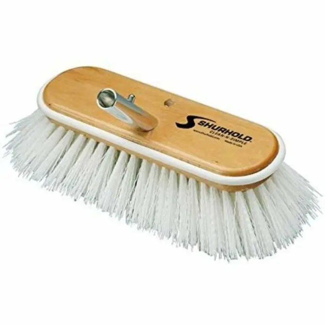 Shurhold - Shurhold 10" Deck Brush With Extra Stiff White Polypropylene Bristles White 1