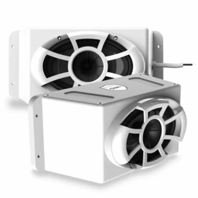 Wet Sounds - Revolution Series 5X7 Hlcd With Surface Mountable Roto-Mold Enclosure + Grill - White 1