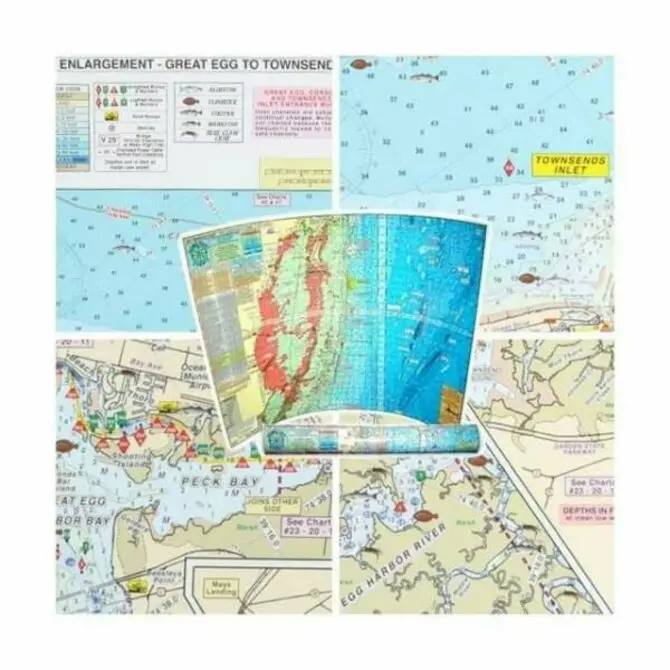 Home Port Chart - #24 Back Bays Enlargement Ge To Townsends Inlet 1