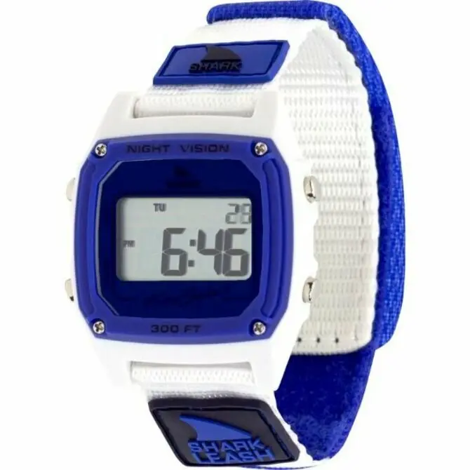 Freestyle- Shark Classic Leash Blue/White 1