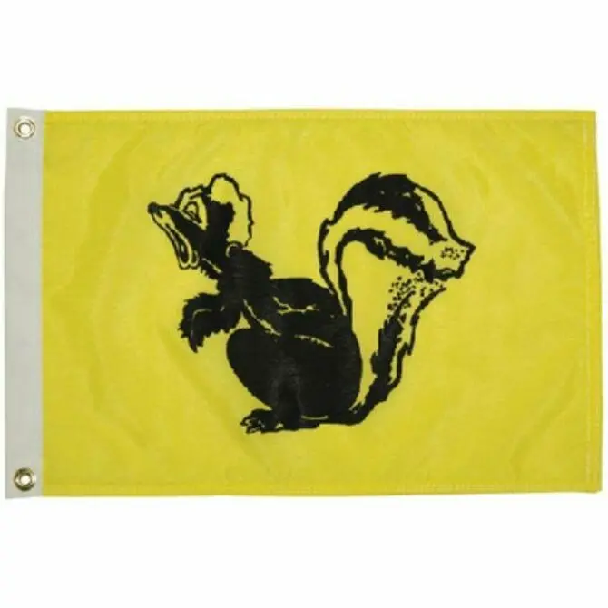 Taylor Made - Glo Skunk Flag 12" X 18" 1