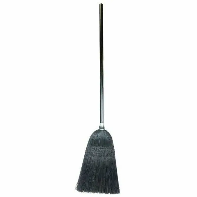 Weiler - Light Industrial Upright Broom, 100% Black Corn Fill, 56" Overall Length 1
