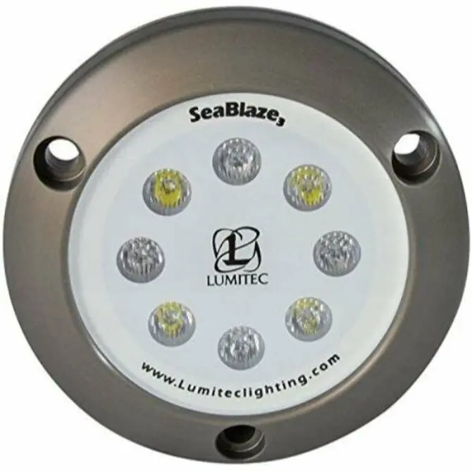 Lumitec - Seablaze3 Led Underwater Boat Light, Surface Mount, Non-Dimmable (Blue) 1