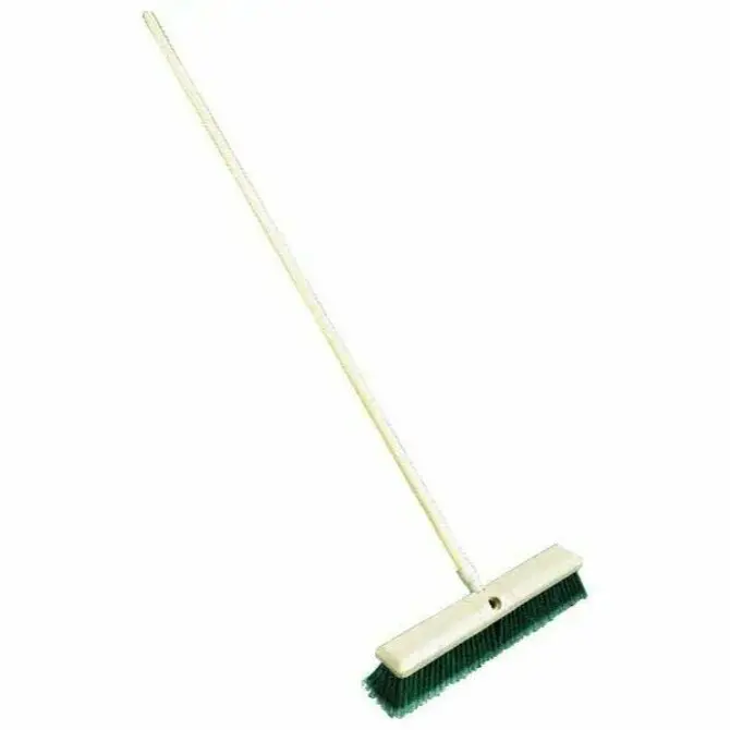 Weiler - 18" General Purpose Synthetic Push Broom3" Bristle Length, Foam Block, Threaded Handle Connection 1