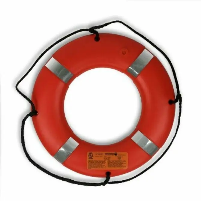 Datrex - 24" Orange Life Ring With Tape 1