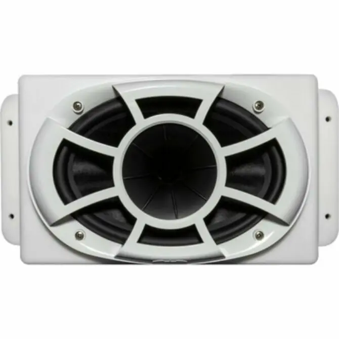 Wet Sound - Revolution Series 6X9 Hlcd With Surface Mountable Roto-Mold Enclosure + Grill - White 1