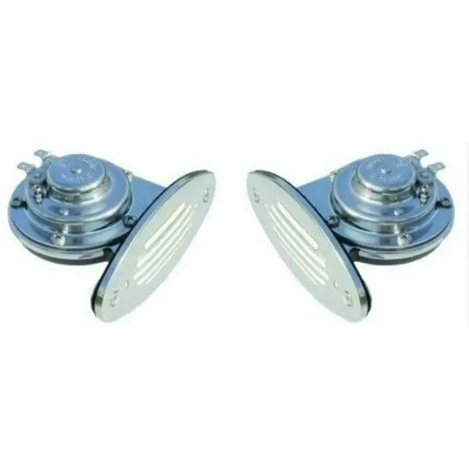 Schmitt & Ongaro Marine - Ongaro Mini Dual Drop-In Horn W/Ss Grills High & Low Pitch 1