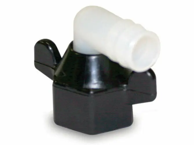 Sherwood - Wingnut Swivel Fitting Nylon, 1/2"-14 Npt Female X 1/2" Hose Barb Elbow 1