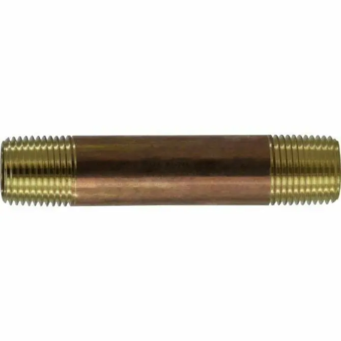 Midland -  Red Brass Nipple 1/2" Diameter 1