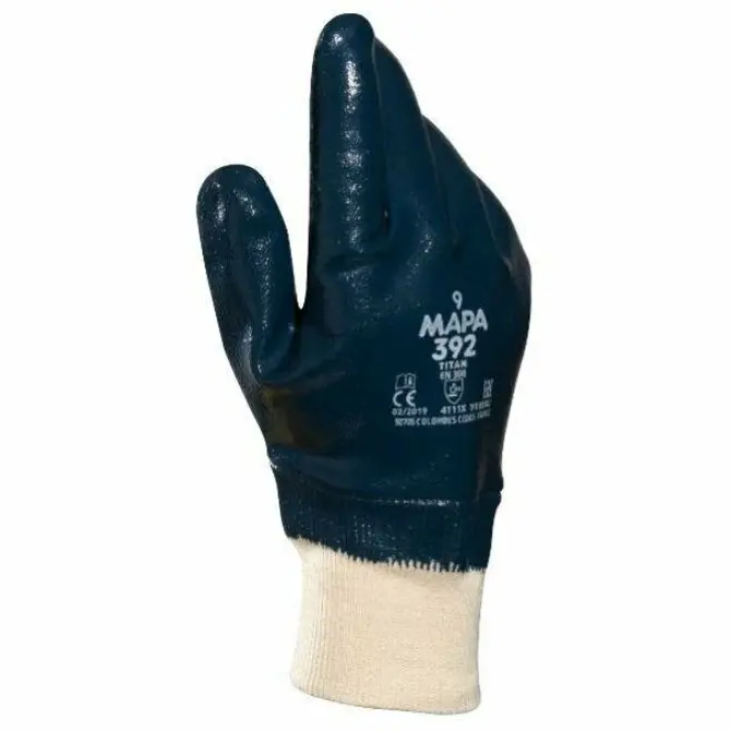Mapa - Scallop Gloves 392 10 Blue 1