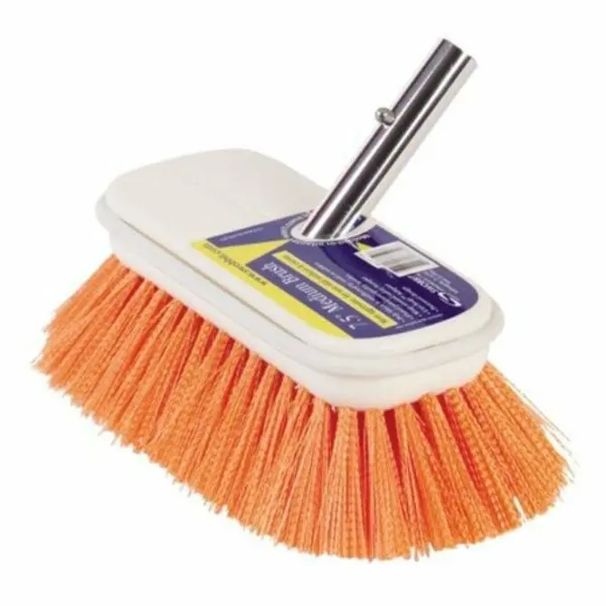 Swobbit - Marine Boat General Purpose Cleaning Tool 7.5" Medium Brush - Orange 1