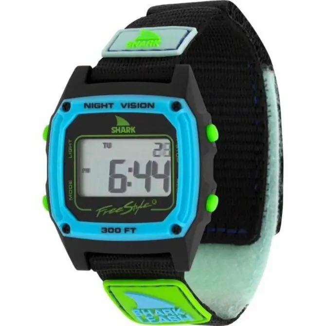 Freestyle- Shark Classic Leash Black/Blue 1