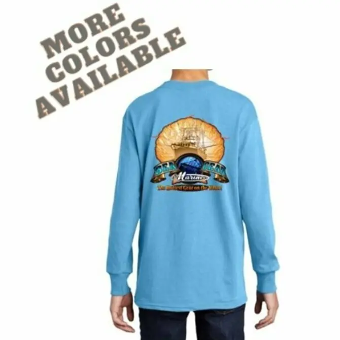 Sea Gear - Kids Flaming Scallop Long Sleeve 1