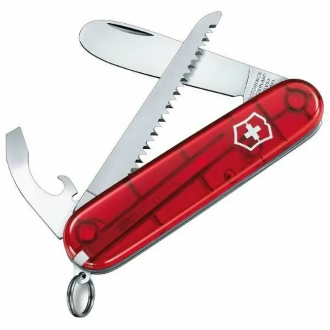 Victorinox - "My First Victorinox" Swiss Army Knife Translucent Red 1