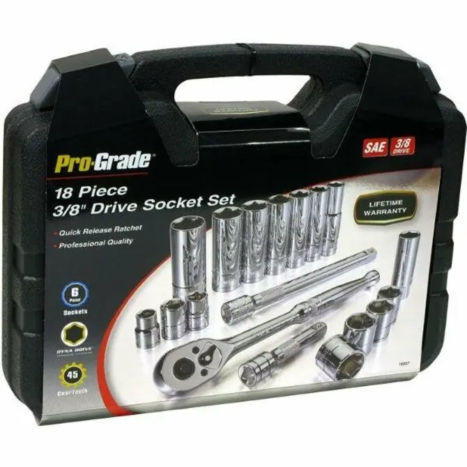 Socket - 18 Piece 3/8" Socket Set 1