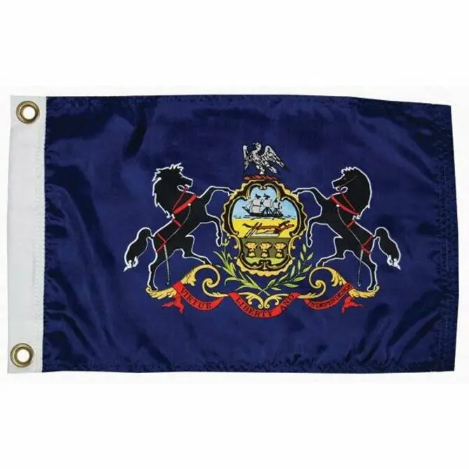 Taylor Made - Pennsylvania State Flag 12" X 18" 1