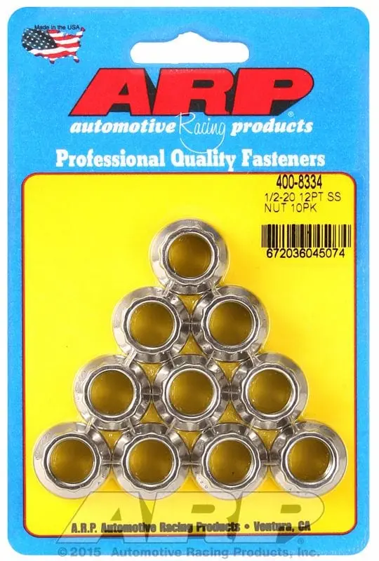 Polished Stainless Steel 12-Point Lock Nut – Ar400-8334 1
