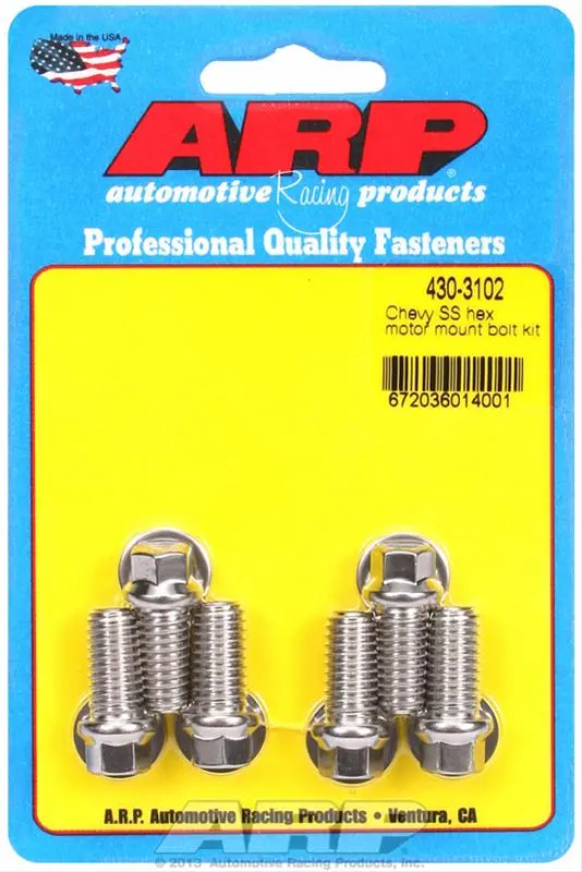 Arp 430-3102 Motor Mount Bolt Kit For Engine Stability 1