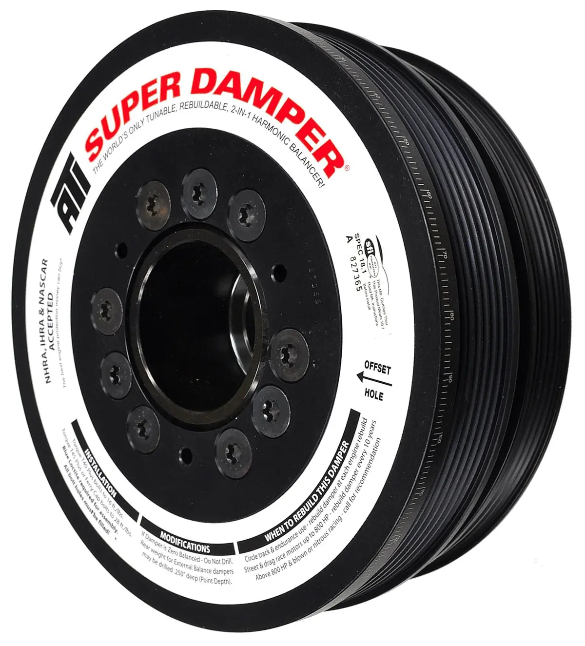 Ati 917266 Serpentine Harmonic Balancer With Super Damper Technology 1