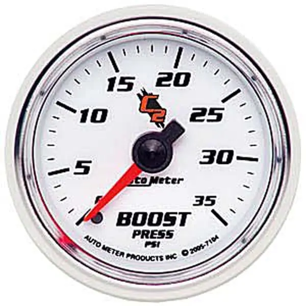 Autometer Au7104 C2 Series Boost Pressure Gauge With Illuminated Dial 1