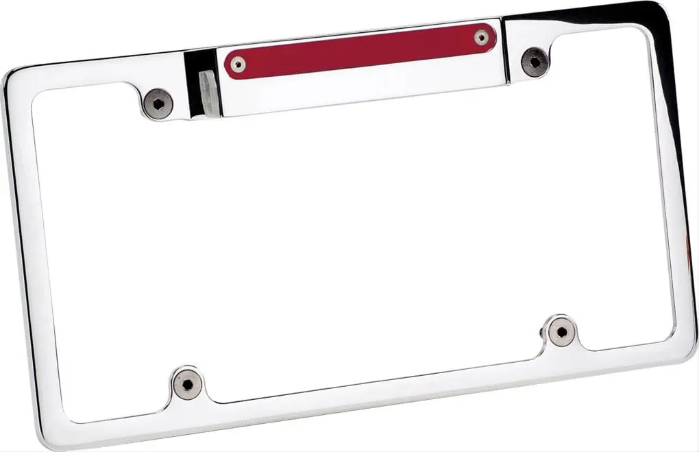 Billet Specialties Custom License Plate Frame – Sleek Aluminum Finish 1