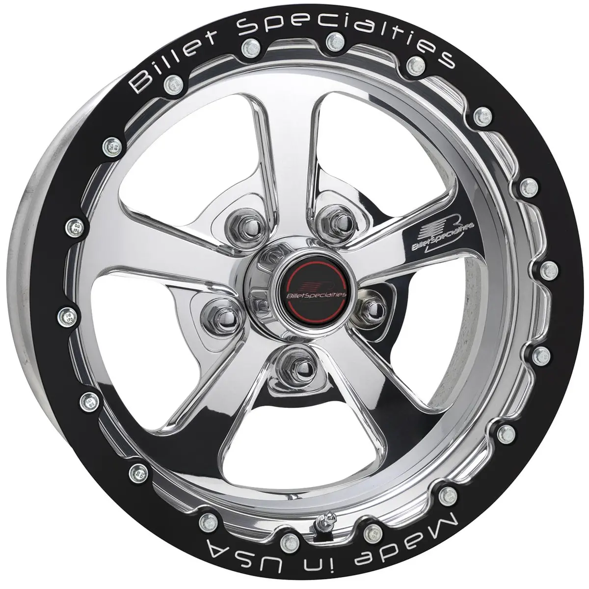 Billet Specialties Rsb95106165N 16" X 5" Drag Race Wheel – Polished Aluminum 1