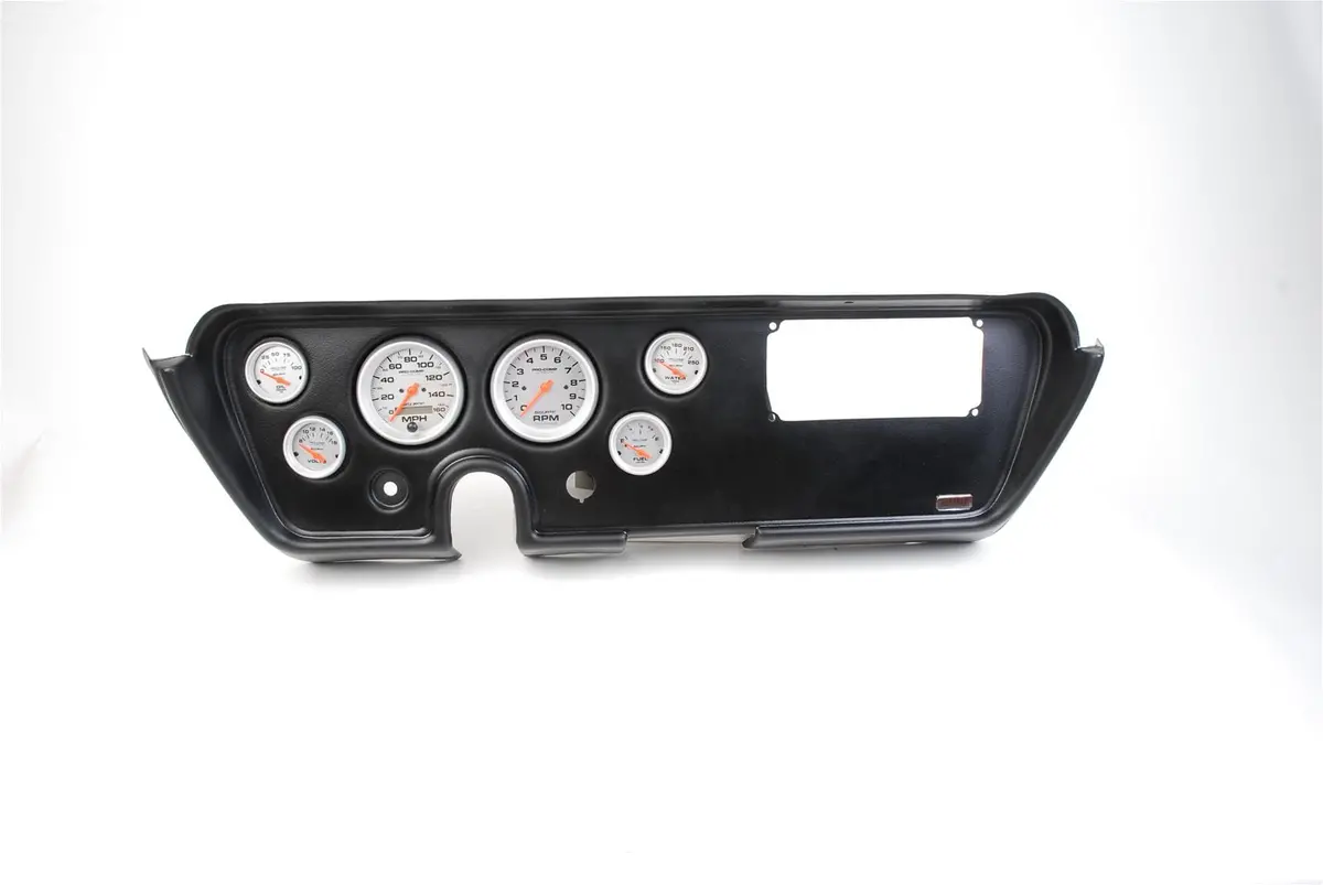Classic Thunder Road Dash Panel With Autometer Gauges 1