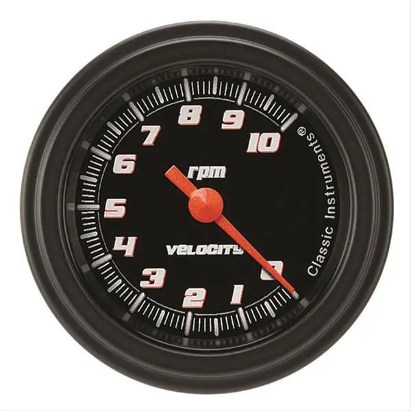 Classic Instruments Velocity Series Tachometer – Black Bezel, Led Backlit Vs183Bblf 1