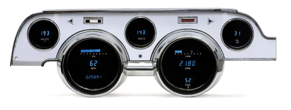 Dakota Digital Vfd3-67M-A-B Direct-Fit Gauge Kit 1