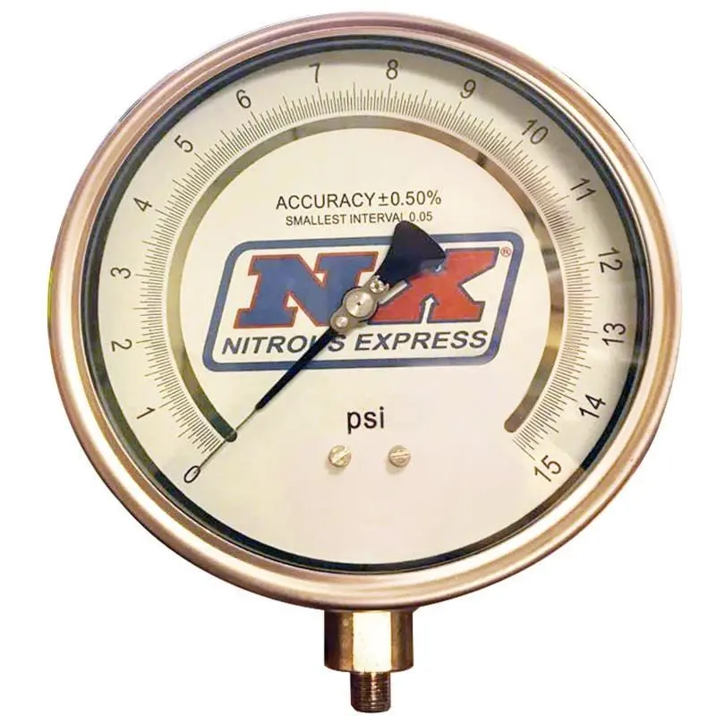 Nitrous Express Master Flo-Check Pro Pressure Gauge – Precision Readout 15530 1