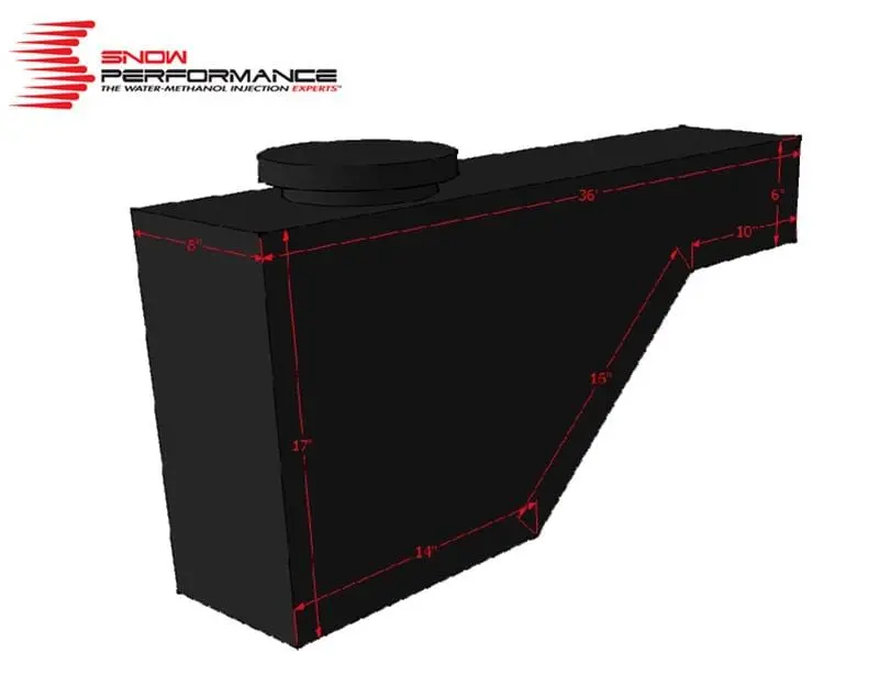 Snow Performance 40015 High-Capacity Washer Fluid Reservoir 1